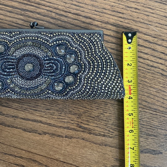 Moyna Couture Beaded Evening Bag / Clutch with Strap - Style PE2711 - NWT - Picture 8 of 10